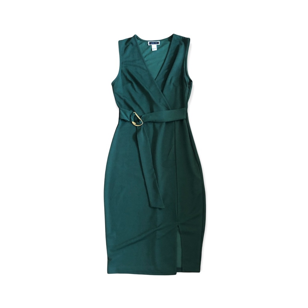 forest green dress